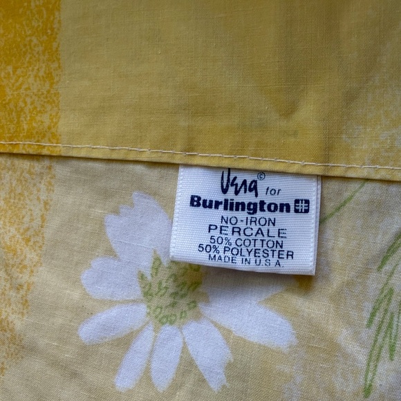 Vintage Burlington Vera Neumann ~ Daisy Ombre ~ Queen Flat Sheet Percale - Picture 2 of 4